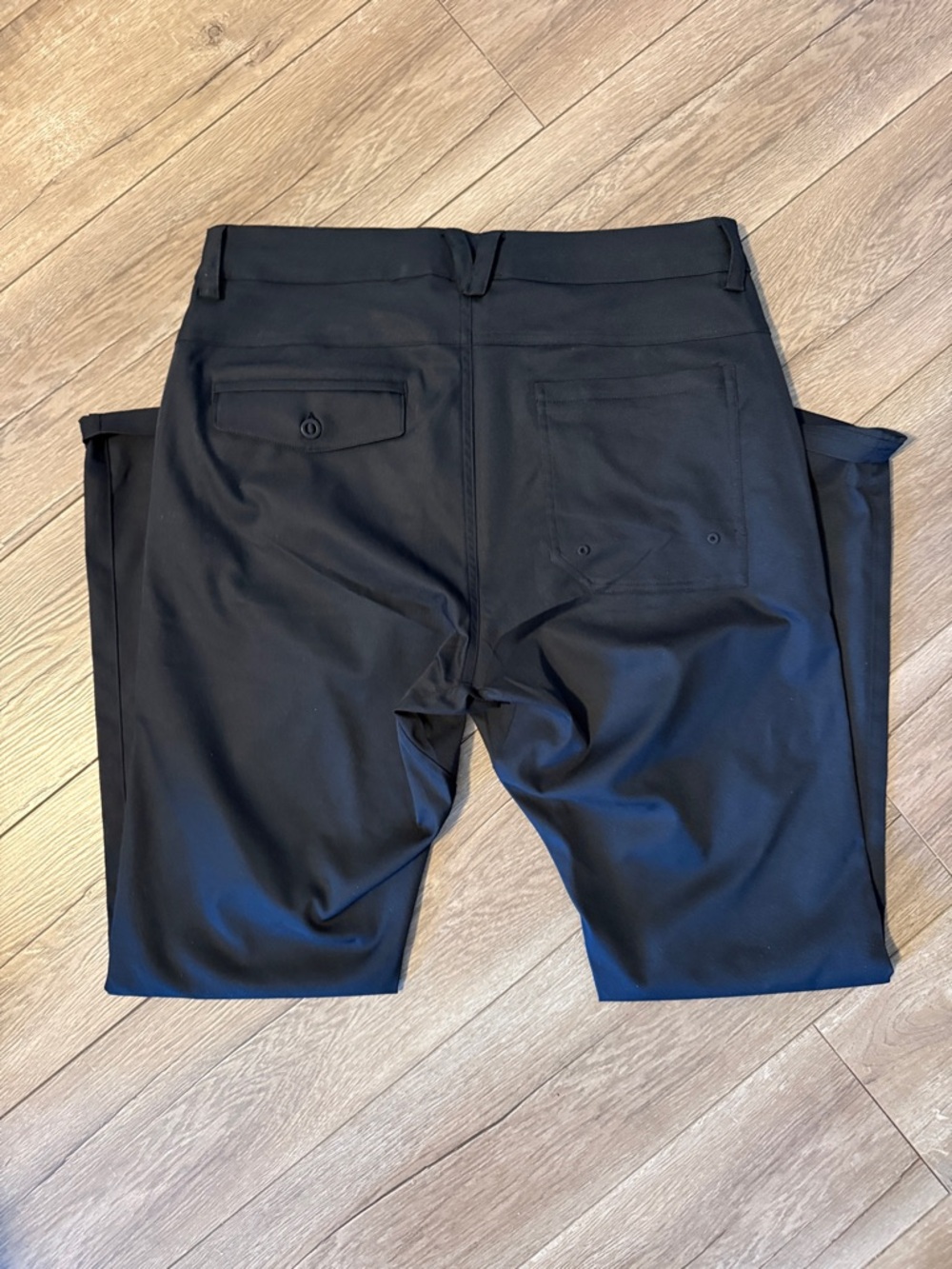 Men's Black Stretch Chino Pants size M - 32 (slim fit) worn only 1 time. - Picture 2 of 6
